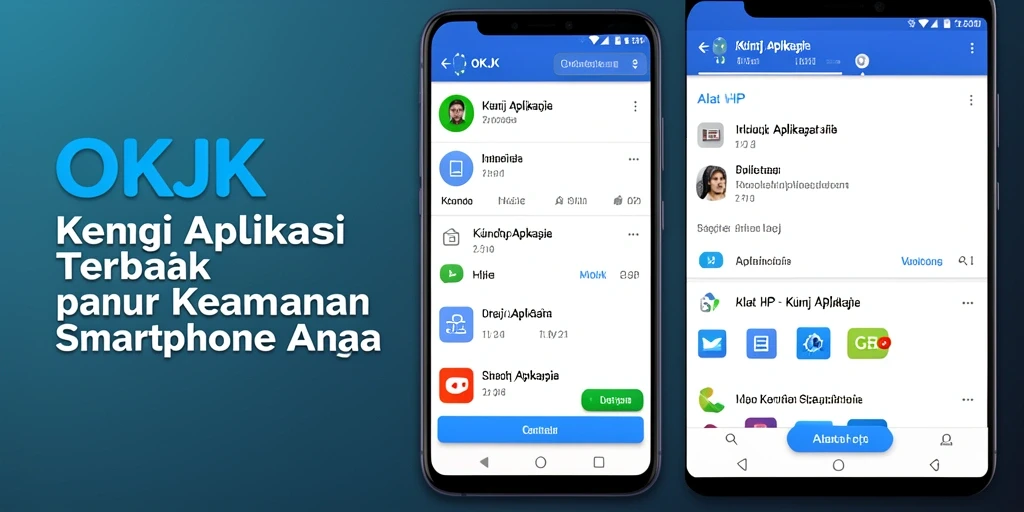 Antarmuka aplikasi OKJK yang mudah digunakan untuk mengunci aplikasi.