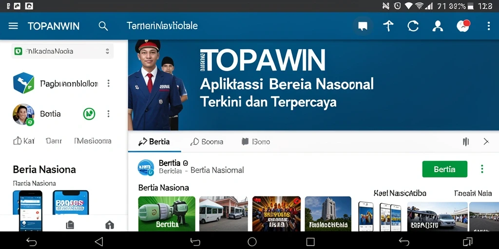 Tampilan antarmuka aplikasi Berita Nasional yang menarik dan informatif.